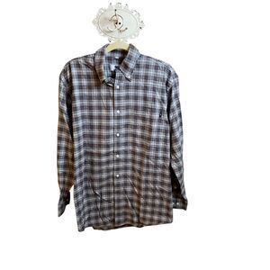 Southern Lure men's gray plaid flannel shirt‎ Sz M